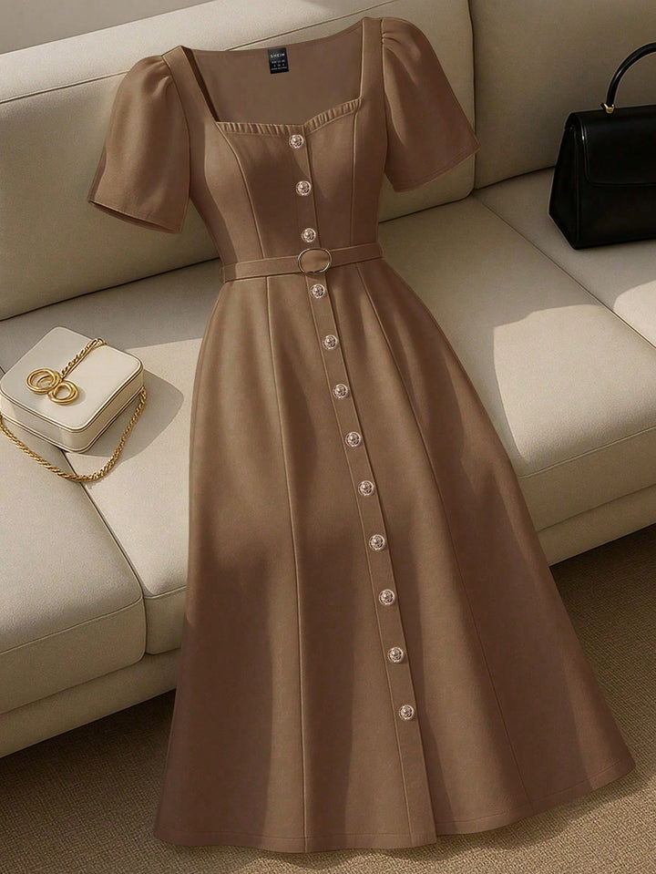 Rochie maxi SHEIN, maro