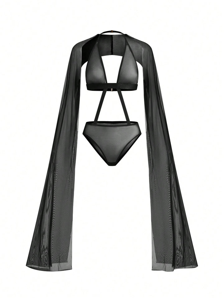 Set de lenjerie SHEIN, negru