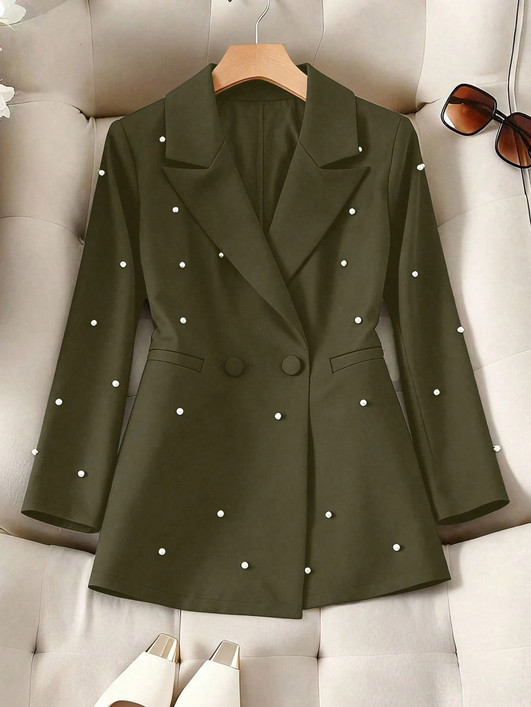 SHEIN blézer, khaki