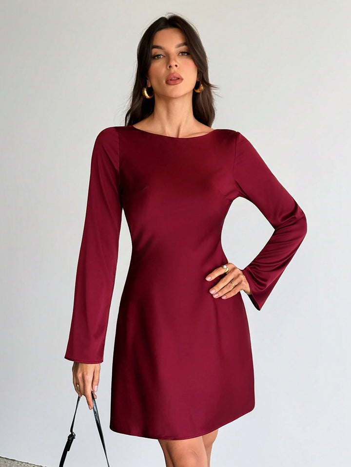 SHEIN mini ruha, bordó