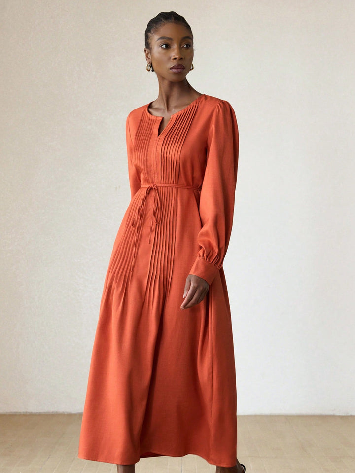Rochie maxi SHEIN, portocaliu