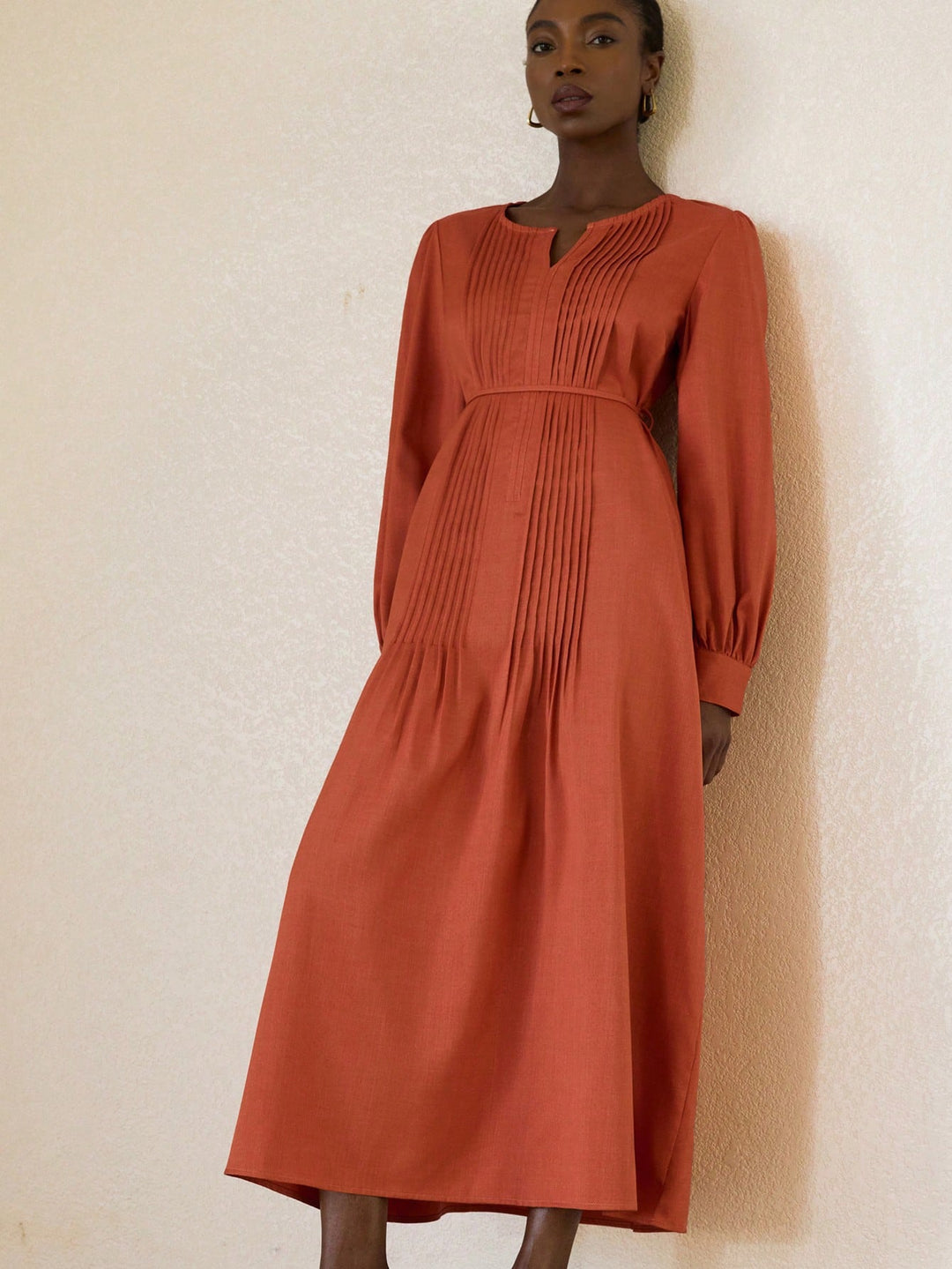 Rochie maxi SHEIN, portocaliu
