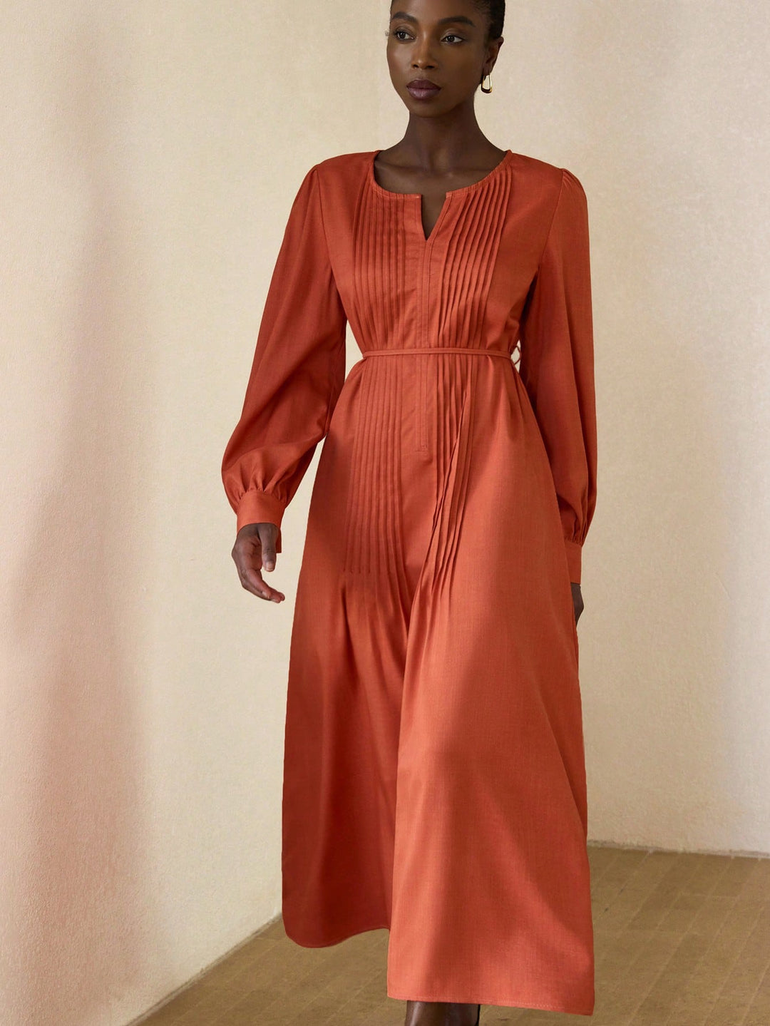 Rochie maxi SHEIN, portocaliu
