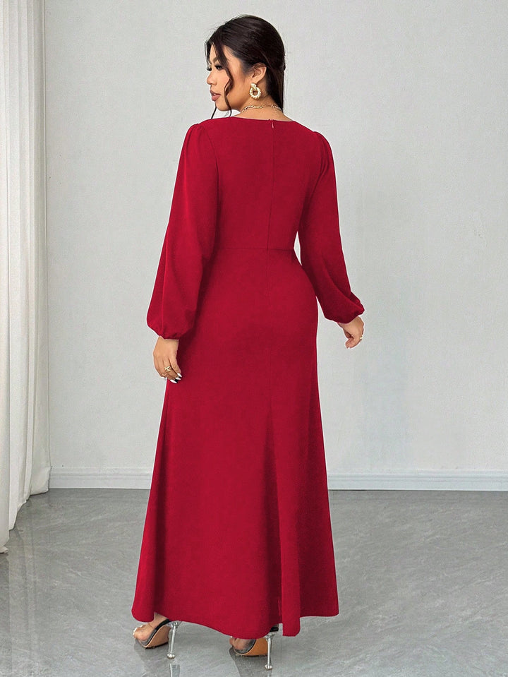 SHEIN maxi ruha, piros