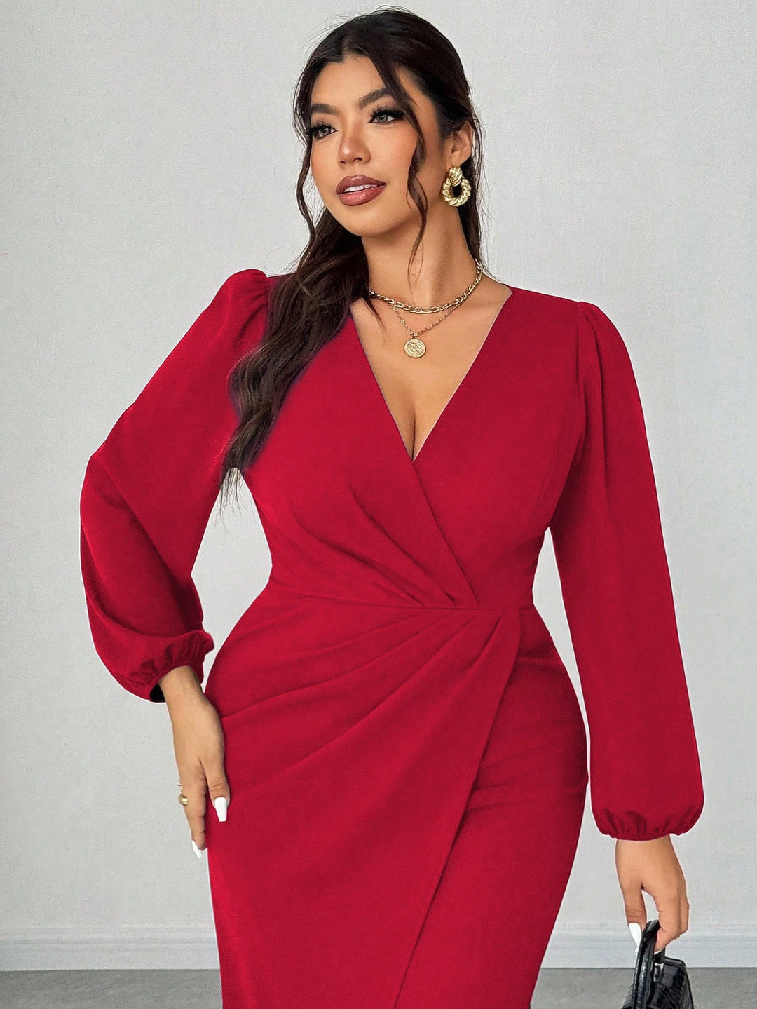 SHEIN maxi ruha, piros