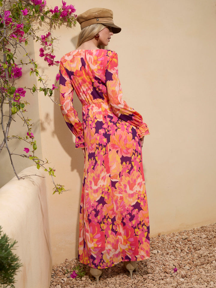 Rochie maxi SHEIN, mix culori