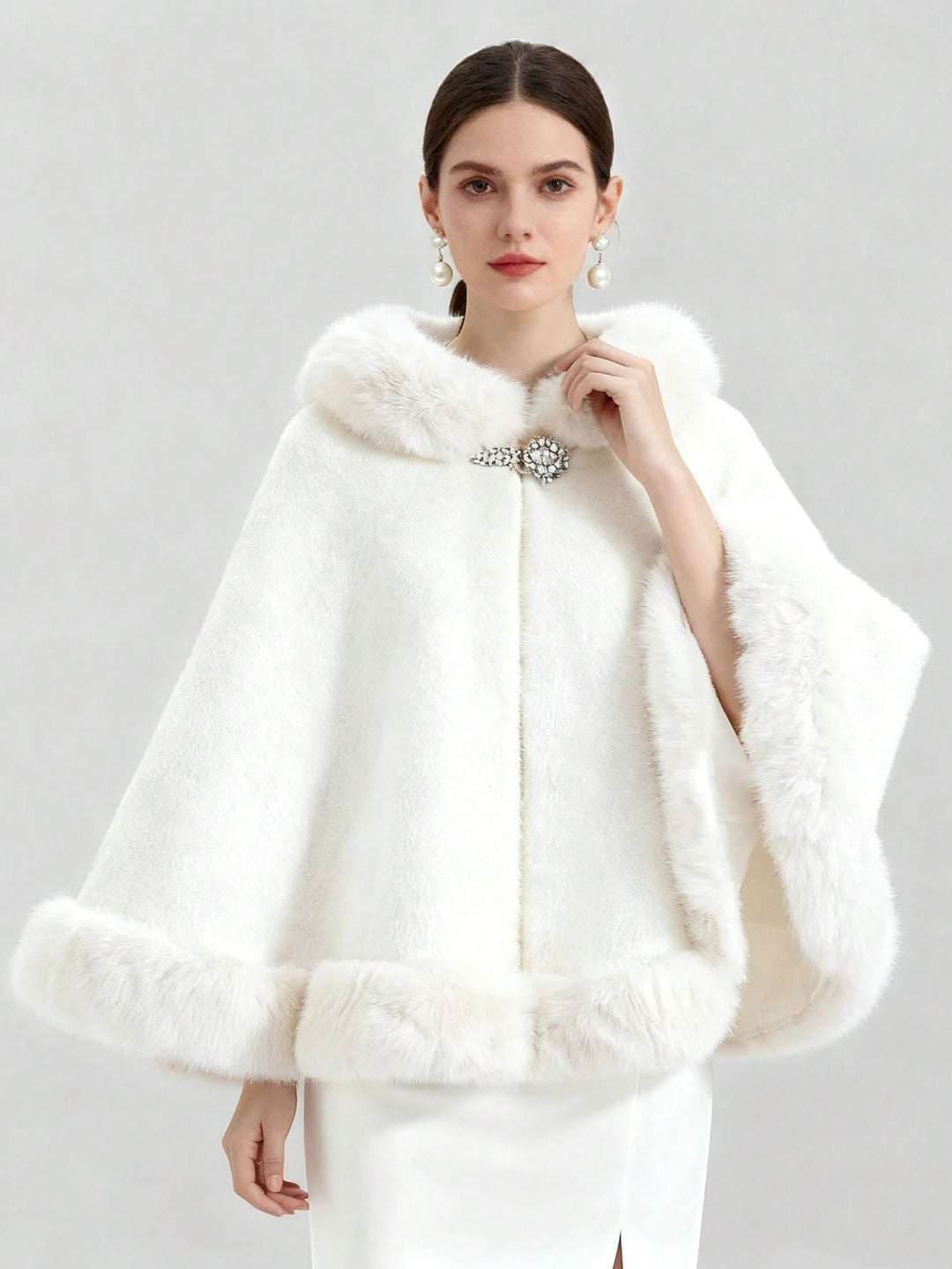 Poncho SHEIN, alb