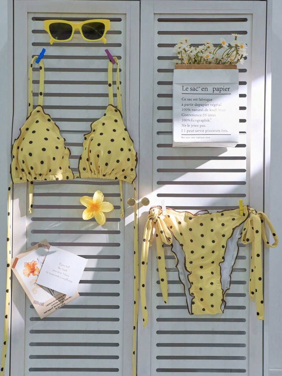 Costum de baie SHEIN, galben