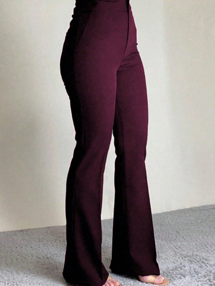Pantaloni SHEIN, vișiniu