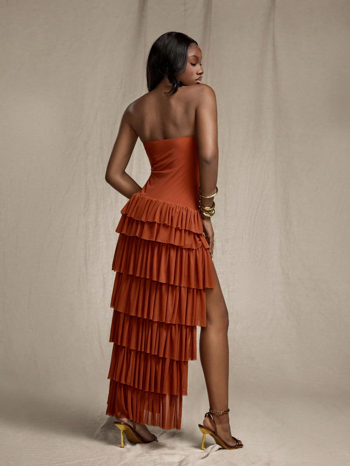 Rochie maxi SHEIN, cărămiziu