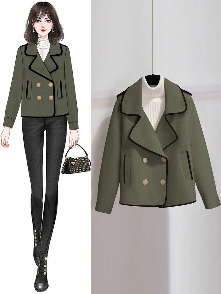 Palton SHEIN, verde