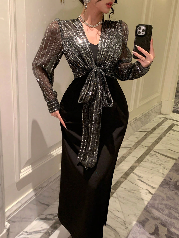 Rochie maxi SHEIN, negru