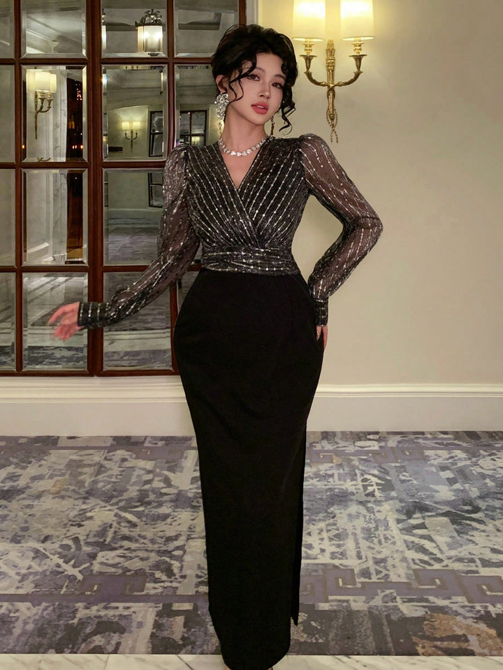 Rochie maxi SHEIN, negru