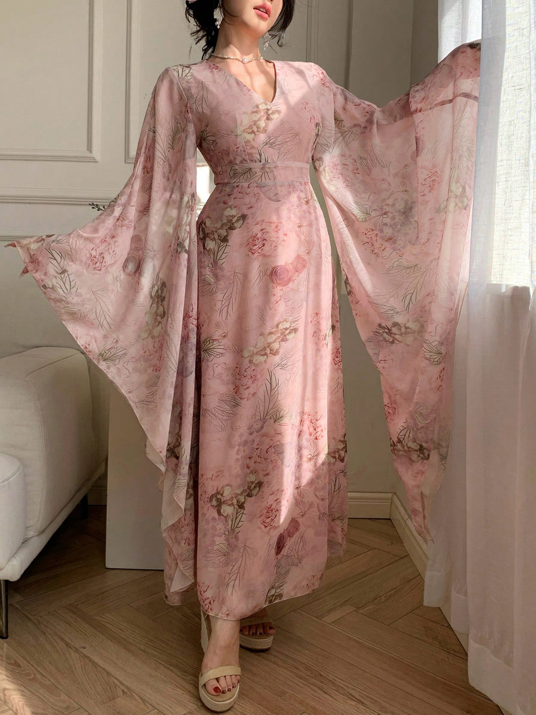 Rochie maxi SHEIN, mix culori