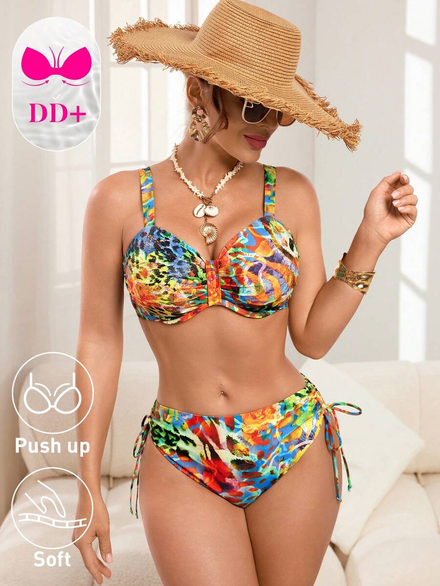 Costum de baie SHEIN, mix culori