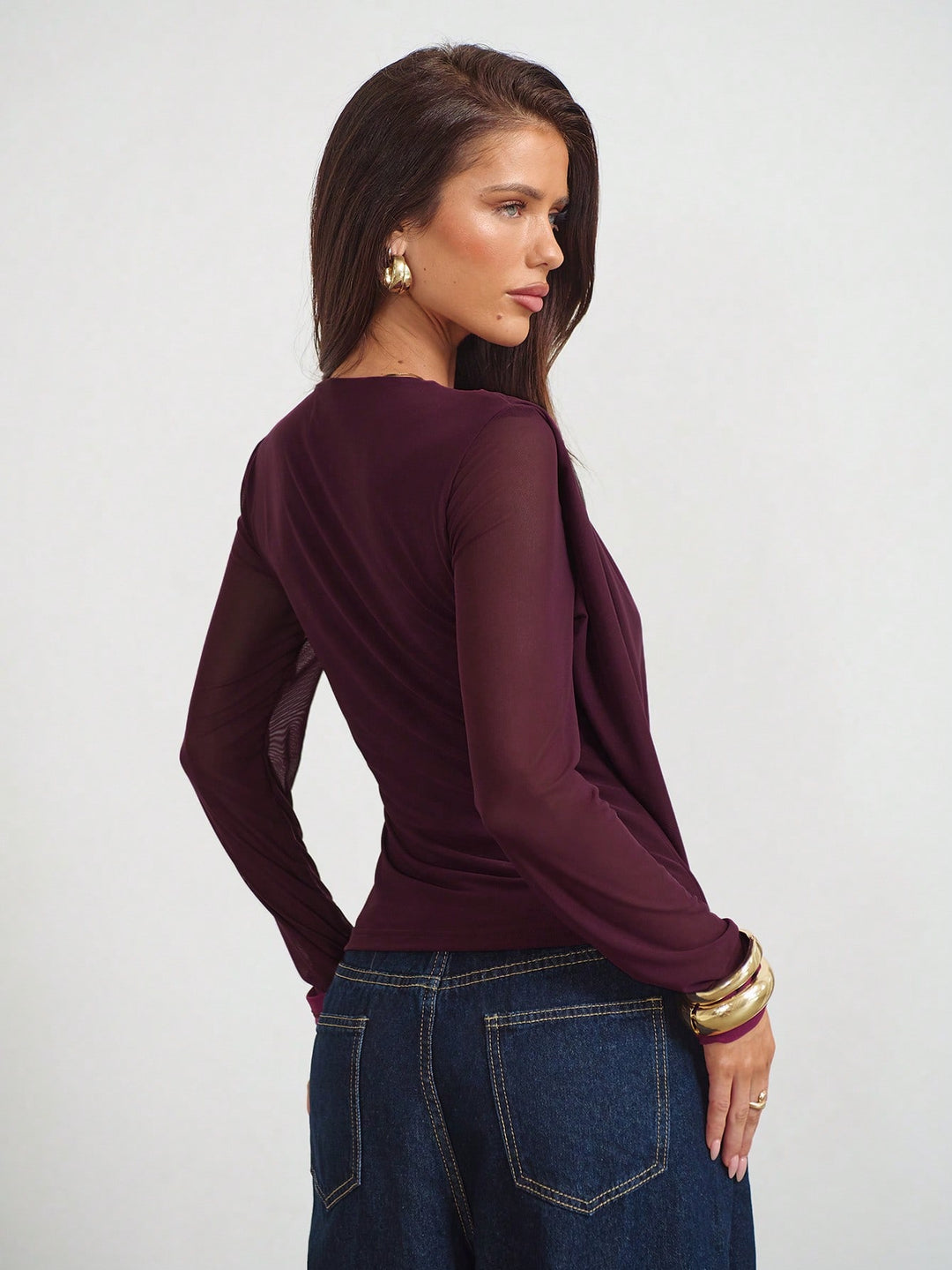 Tricou SHEIN, vișiniu