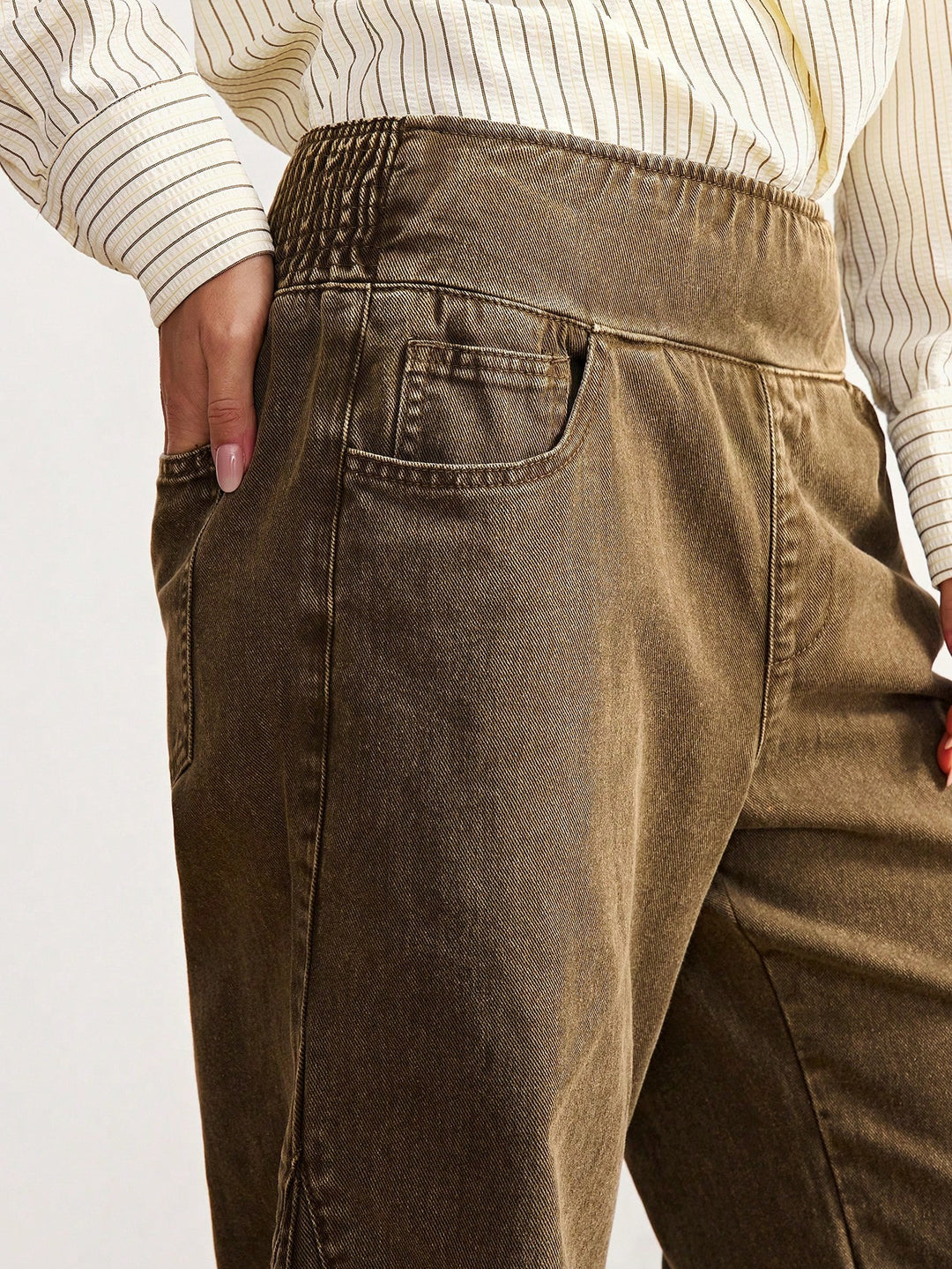 Jeans SHEIN, kaki