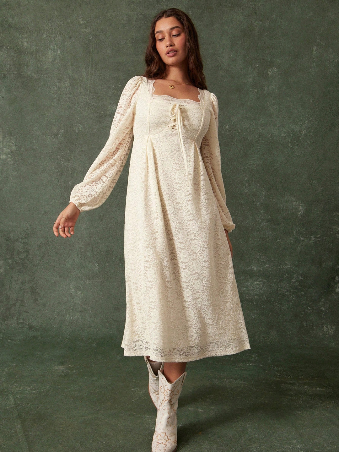 Rochie maxi SHEIN, bej