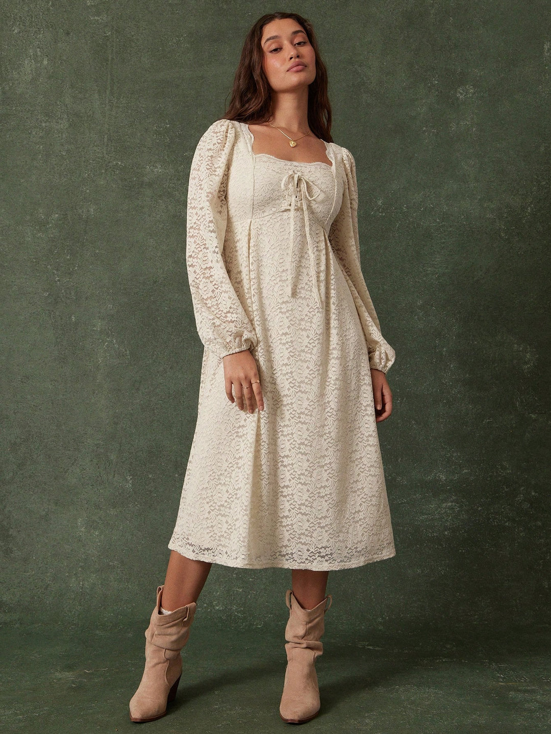 Rochie maxi SHEIN, bej