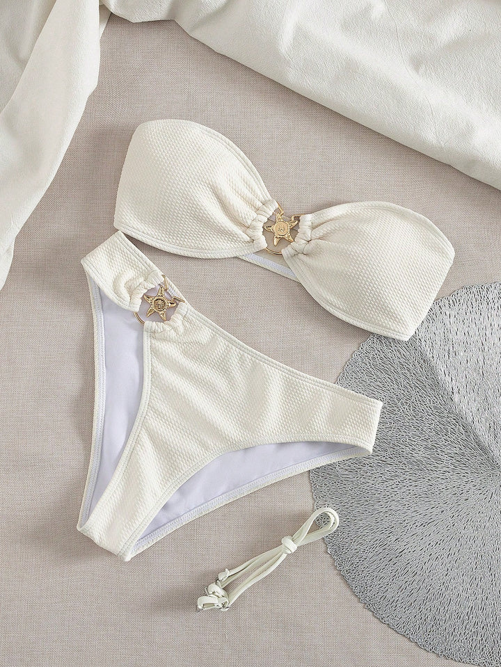 SHEIN bikini szett, bézs