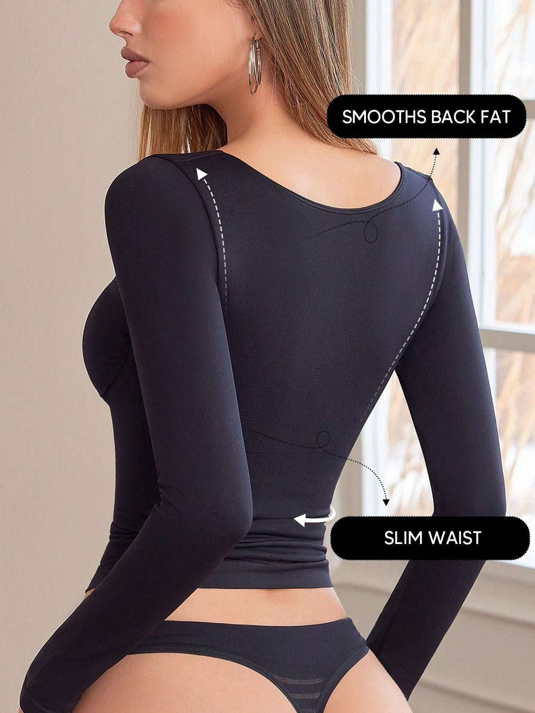 Top SHEIN, negru