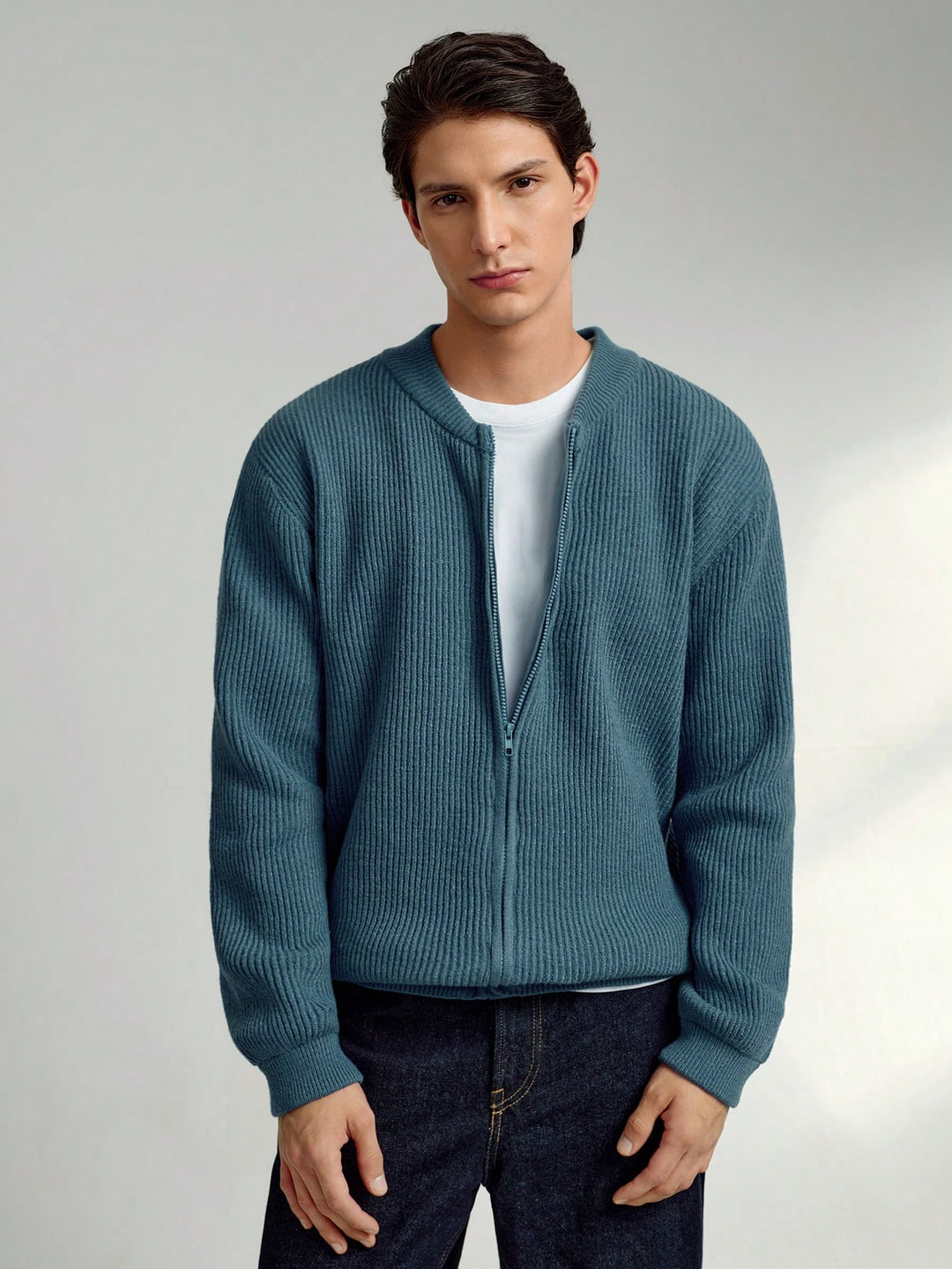 Cardigan SHEIN, albastru