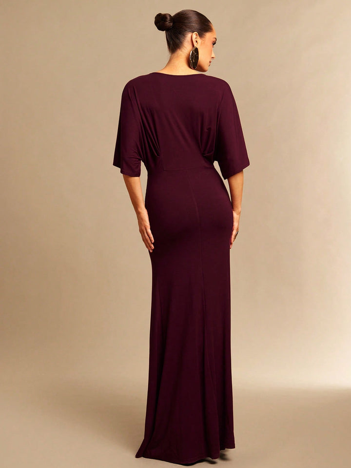 Rochie maxi SHEIN, vișiniu