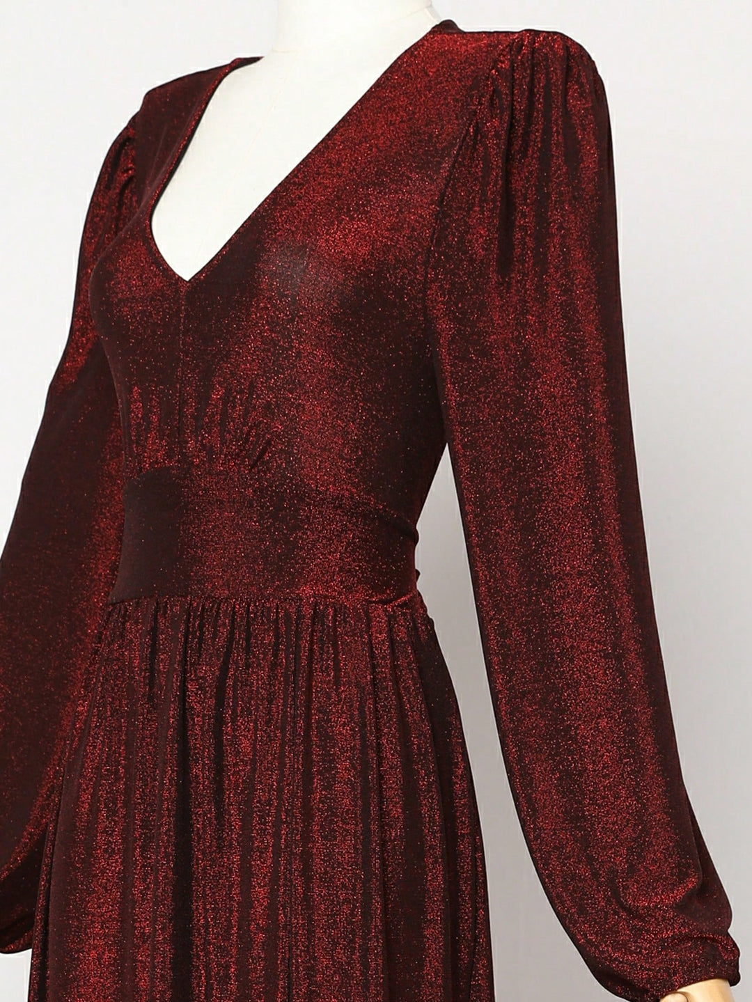 Shein maxi ruha, piros