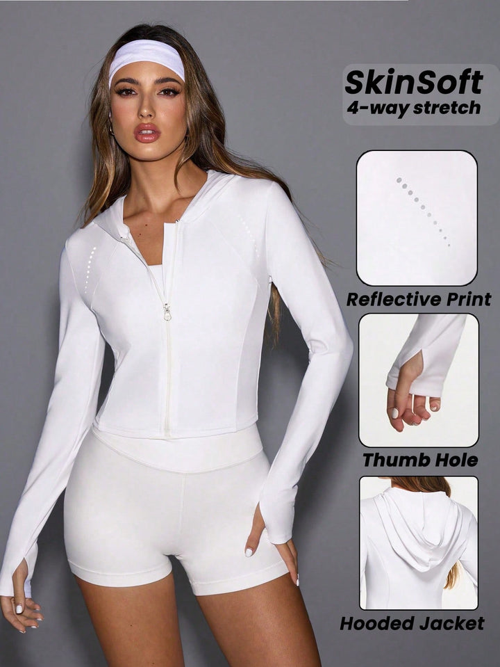 Bluză sport SHEIN, alb
