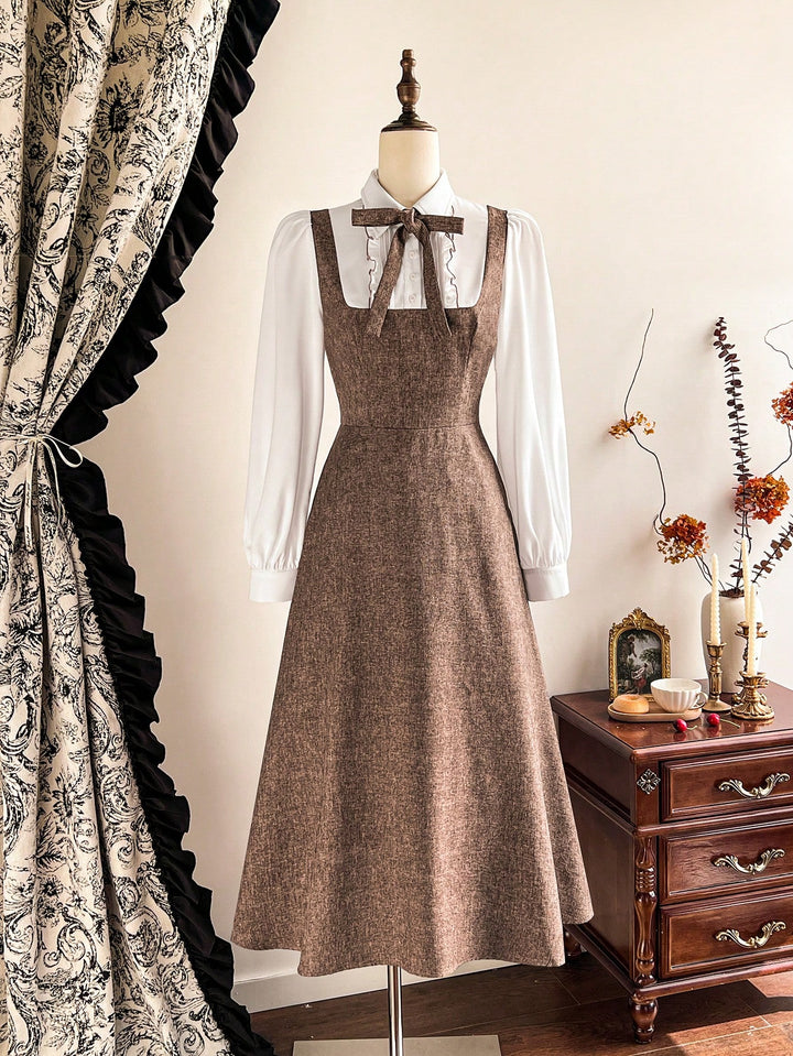 Rochie midi SHEIN, maro