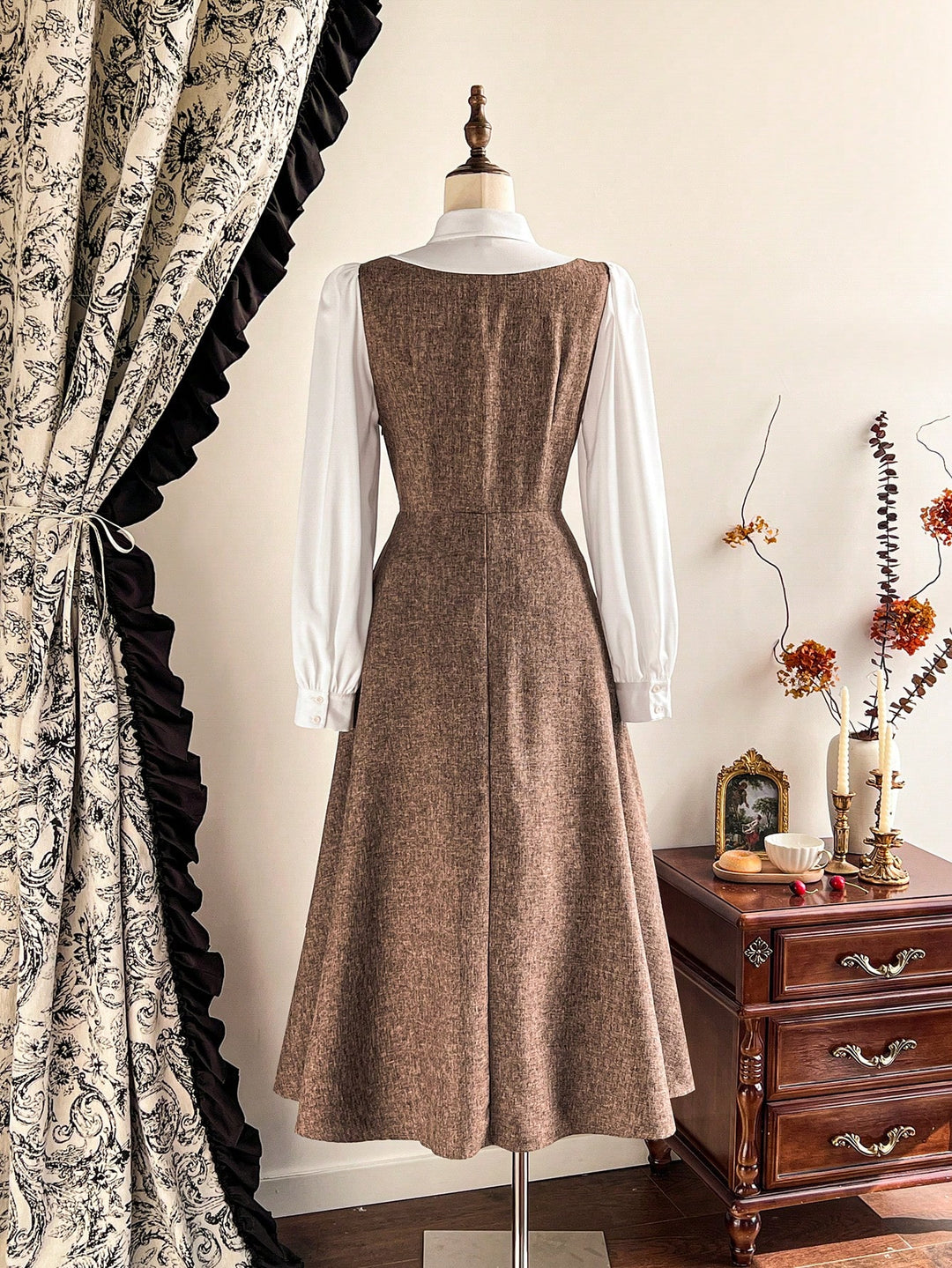 Rochie midi SHEIN, maro