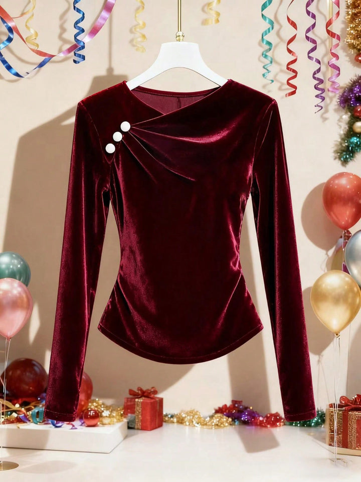 Tricou SHEIN, vișiniu