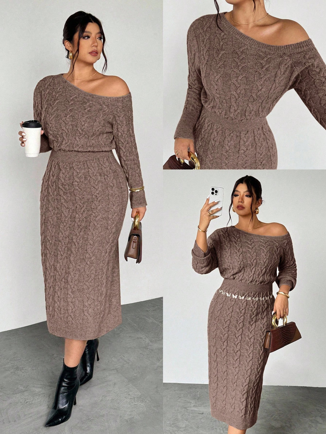 Rochie SHEIN, maro