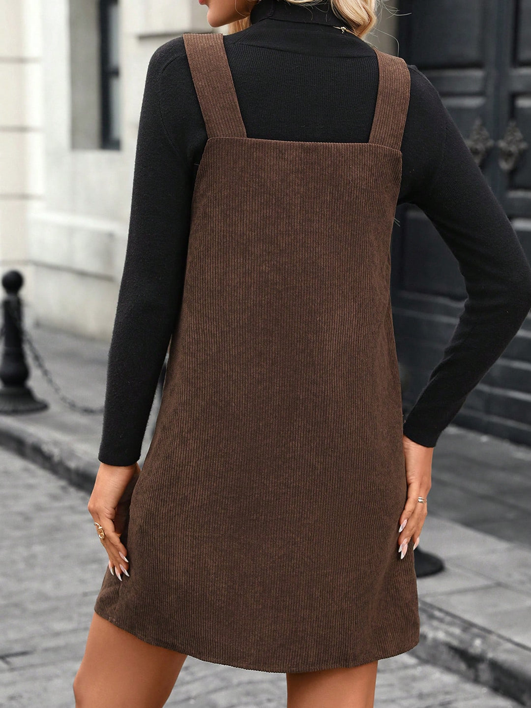 Rochie scurtă SHEIN, maro