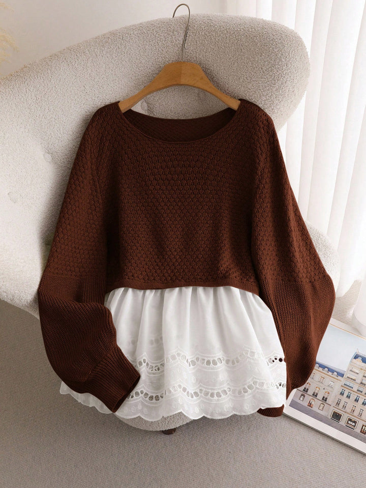 Pulover SHEIN, maro