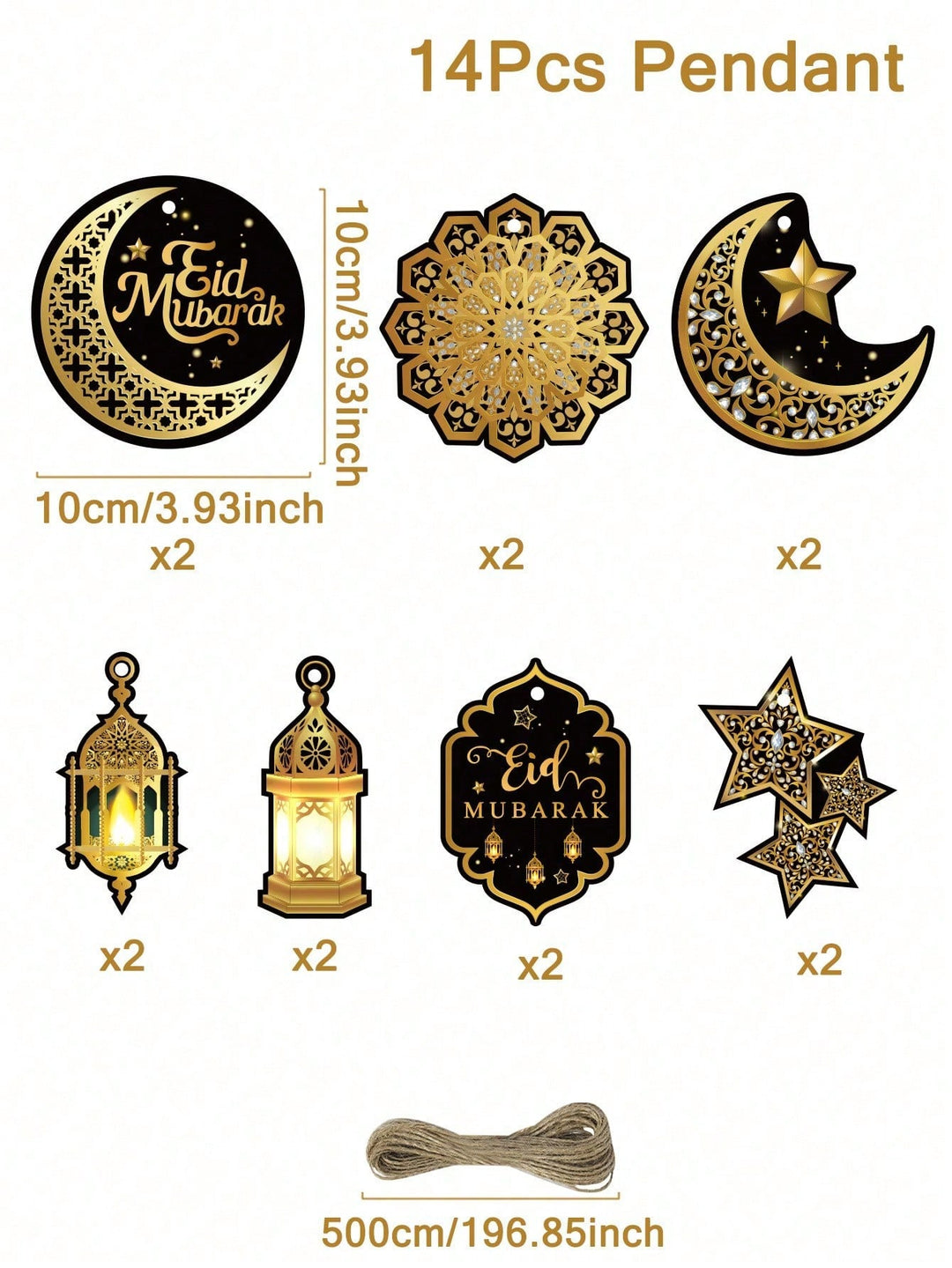 Ornament de ramadan SHEIN, mix culori