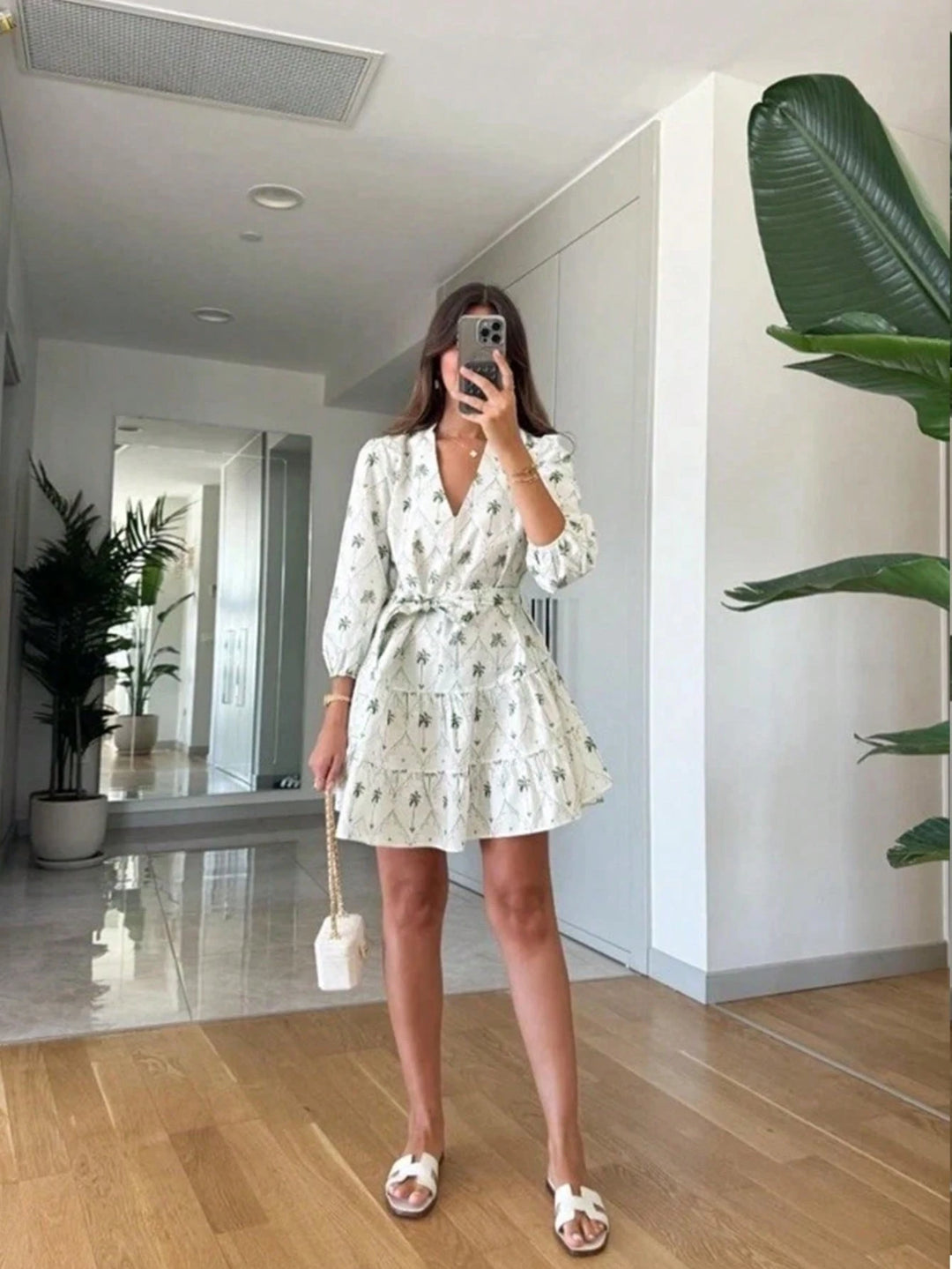 Rochie mini SHEIN, alb