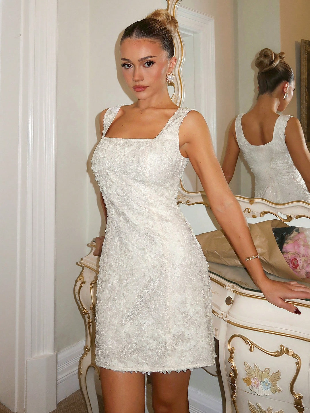 Rochie mini SHEIN, portocaliu