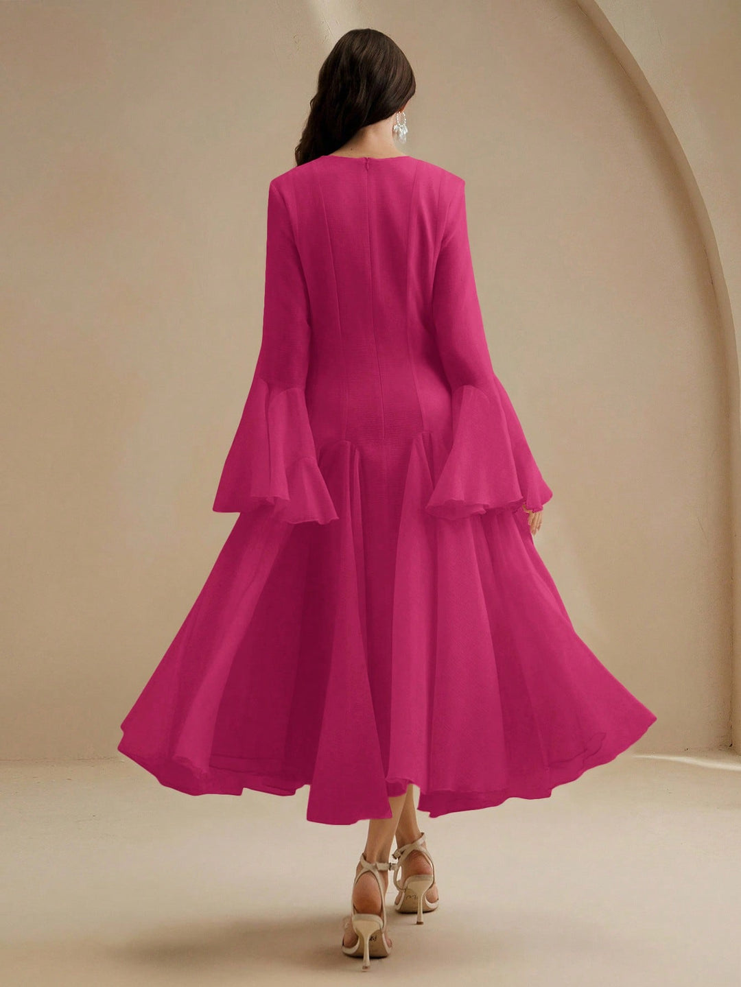 Rochie midi SHEIN, roz