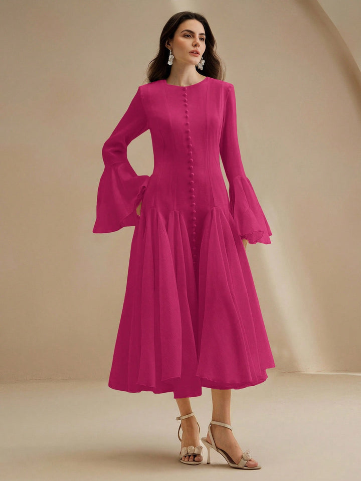 Rochie midi SHEIN, roz