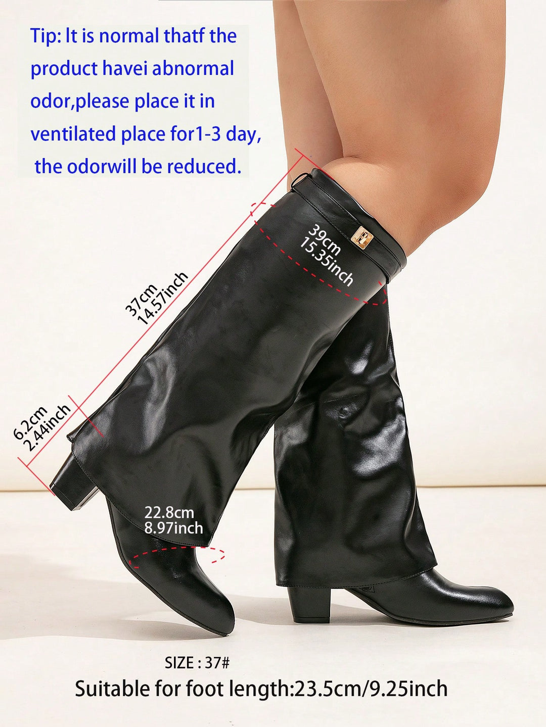 Botine SHEIN, negru