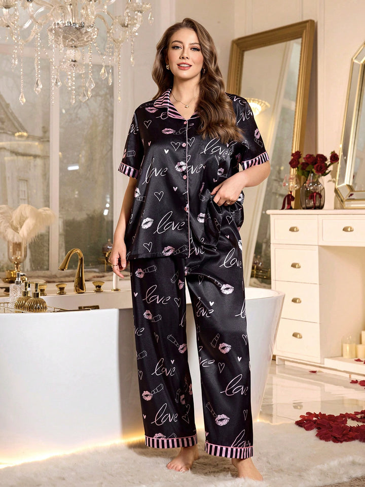Set pijamale SHEIN, roz