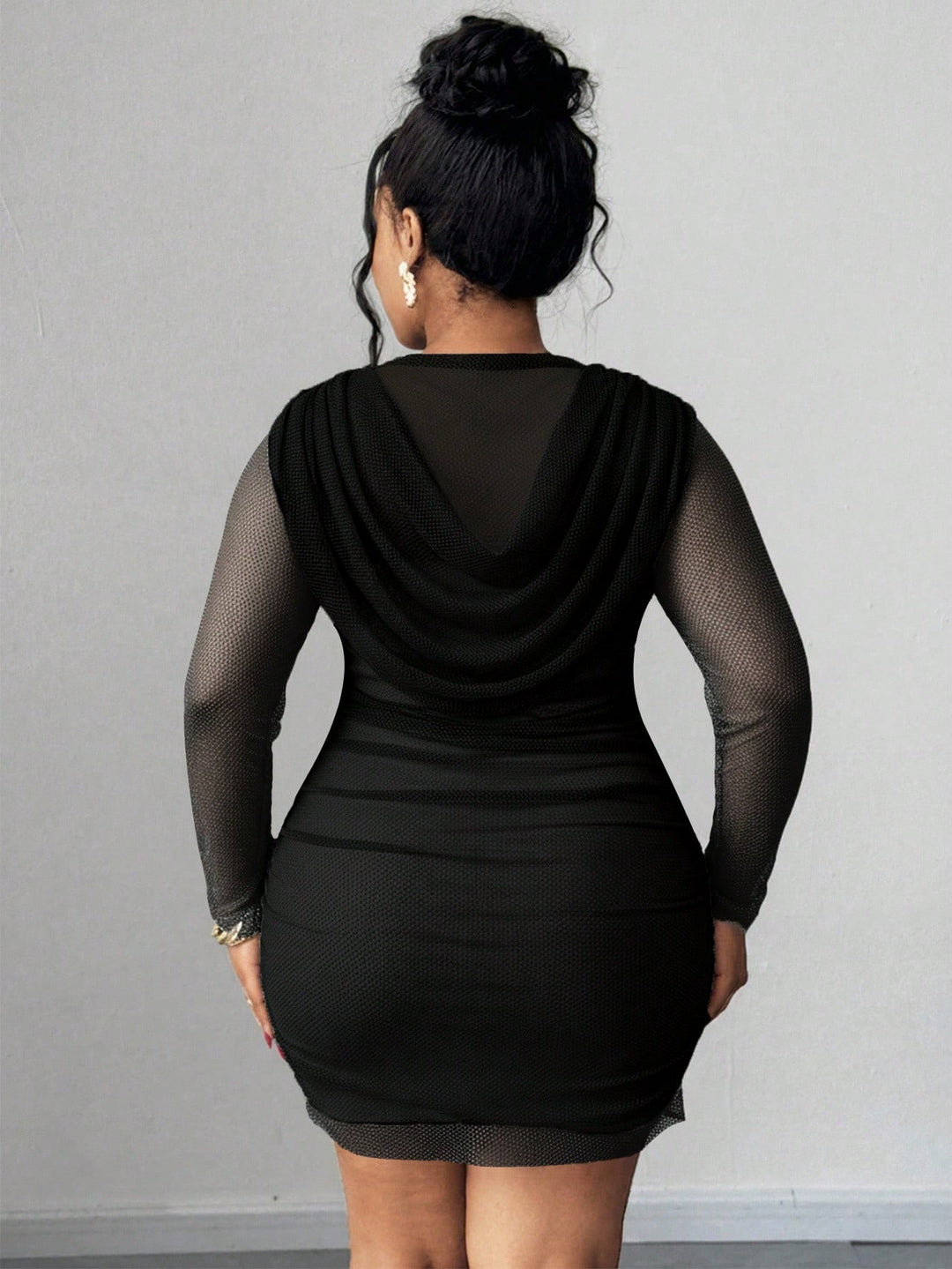 SHEIN mini ruha, fekete