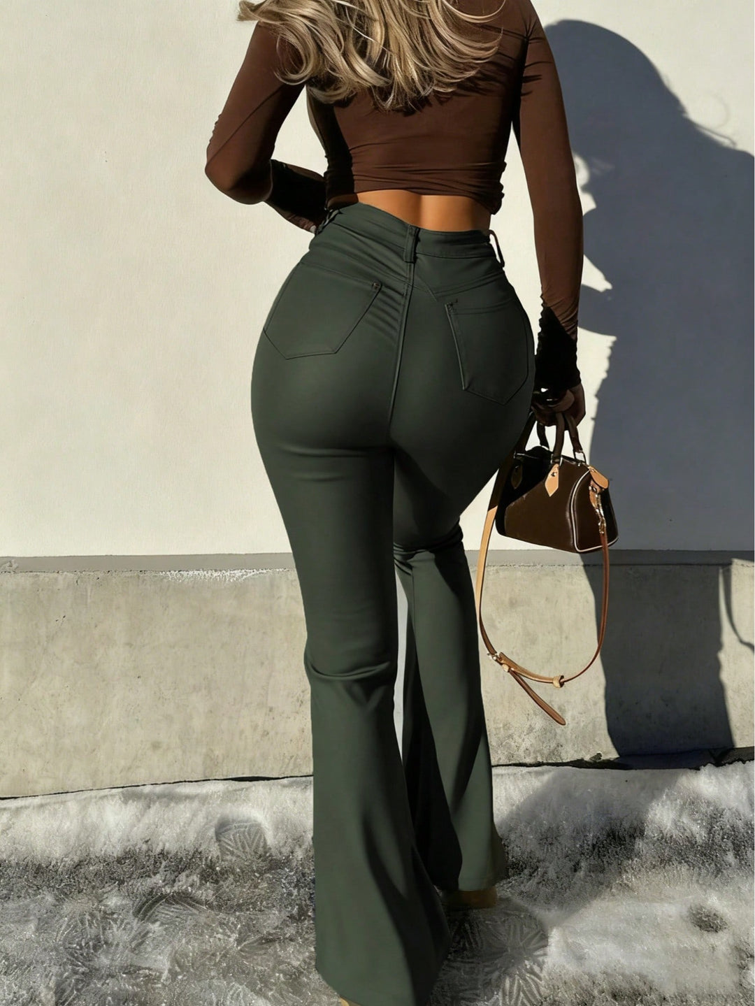 Pantaloni SHEIN, kaki