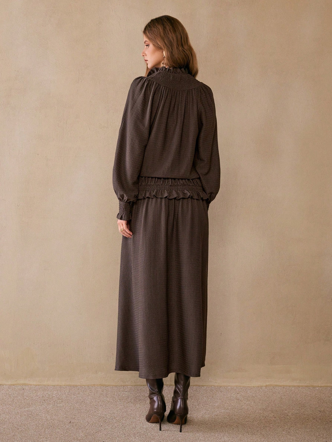 Rochie maxi SHEIN, maro