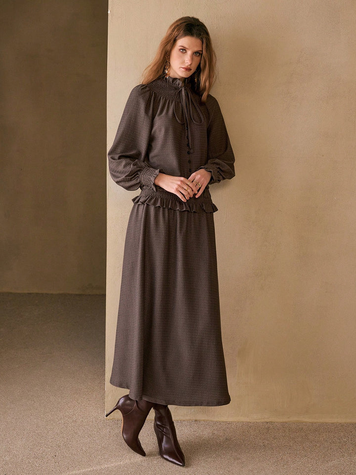 Rochie maxi SHEIN, maro