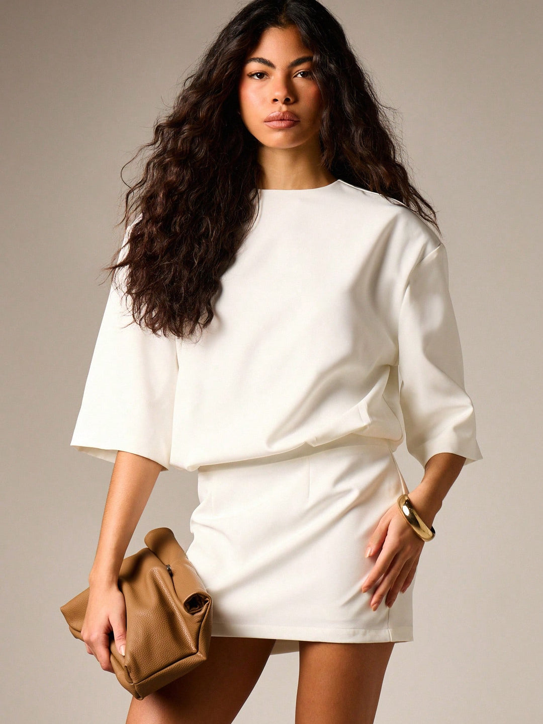Rochie mini SHEIN, alb