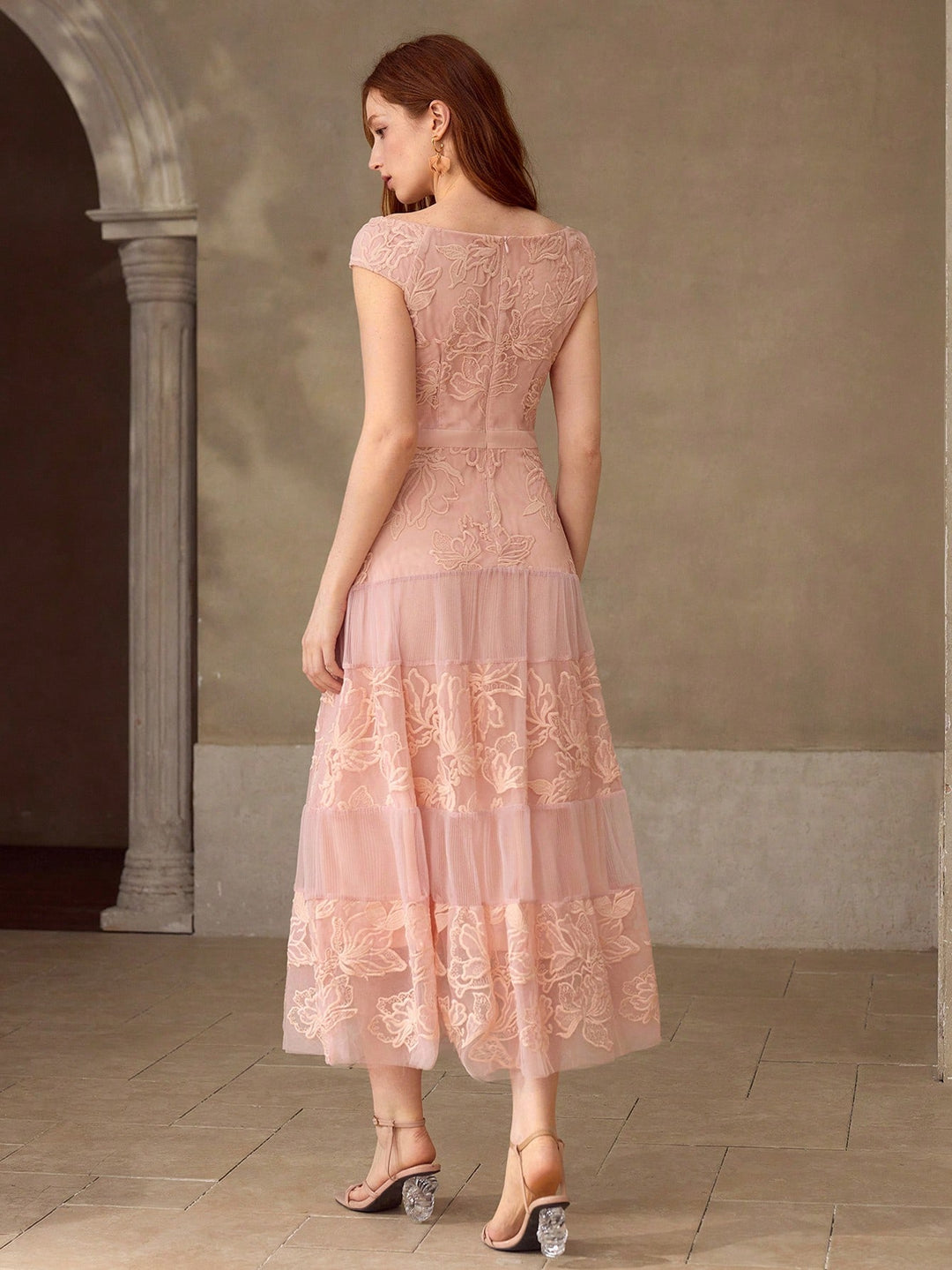 Rochie maxi SHEIN, roz
