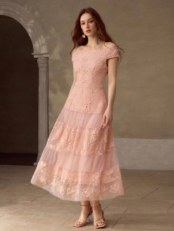 Rochie maxi SHEIN, roz