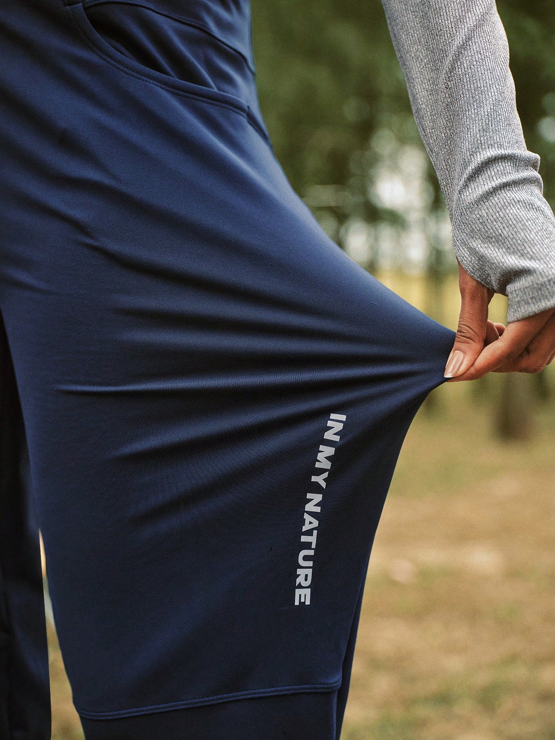 Pantaloni SHEIN, albstru
